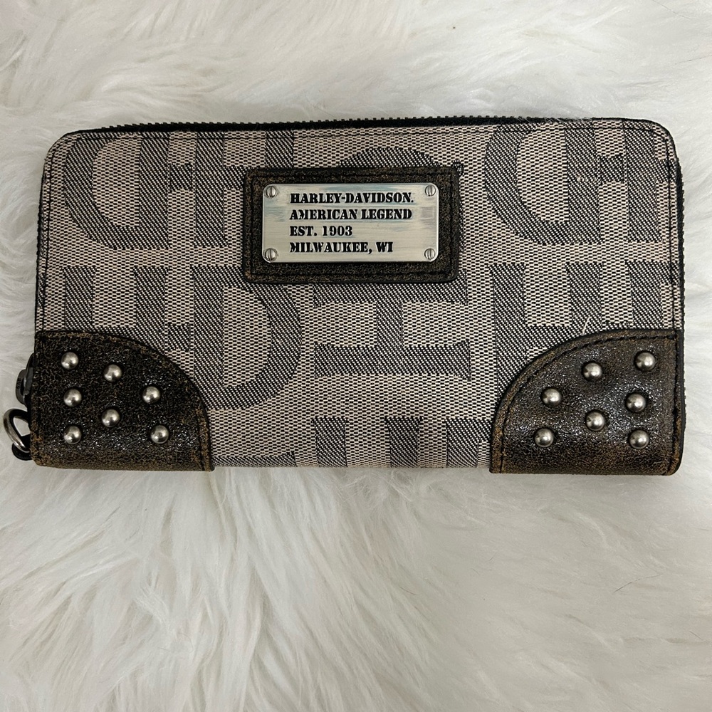 Genuine Harley Davidson Canvas Wallet.